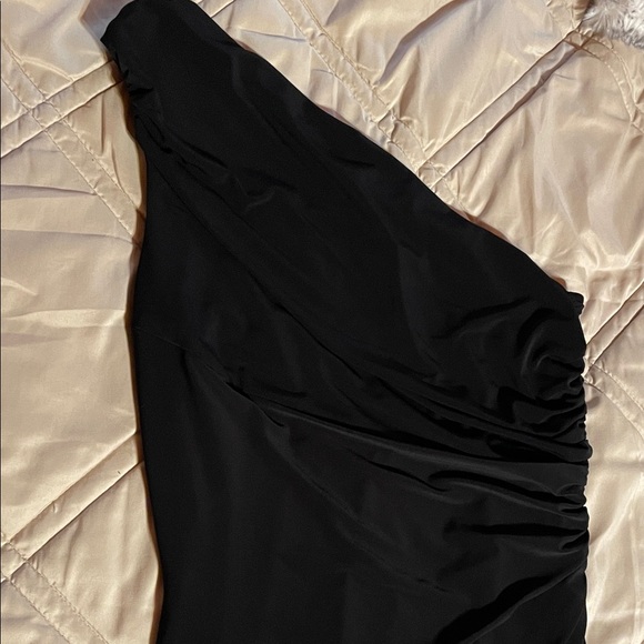 Lauren Ralph Lauren Black One-Shoulder Dress - Picture 4 of 5